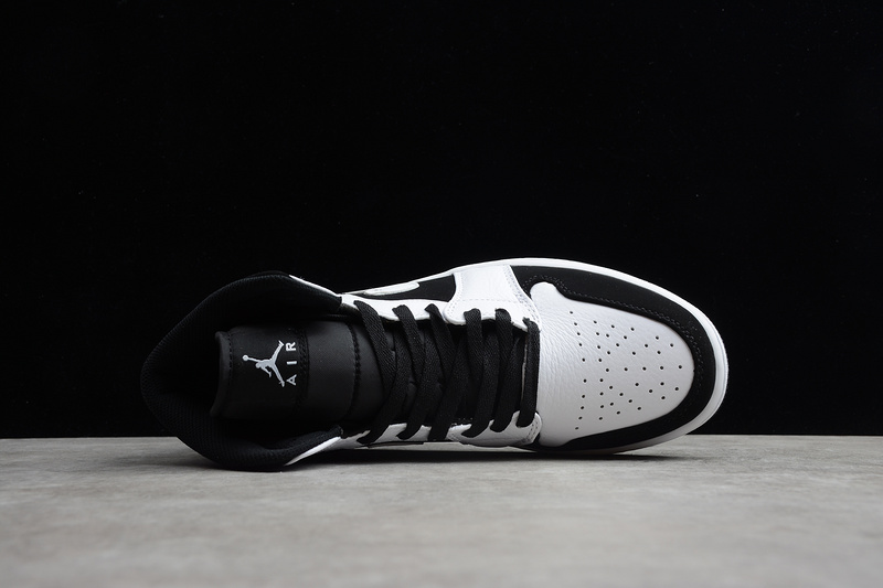 Jordan 1 Mid White Black 554725-113