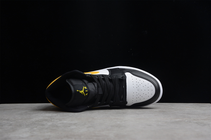 Jordan 1 Mid White Pollen Black 554724-177