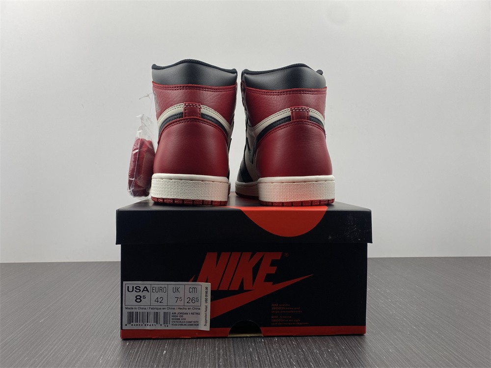 Jordan 1 Retro High Bred Toe 555088-610