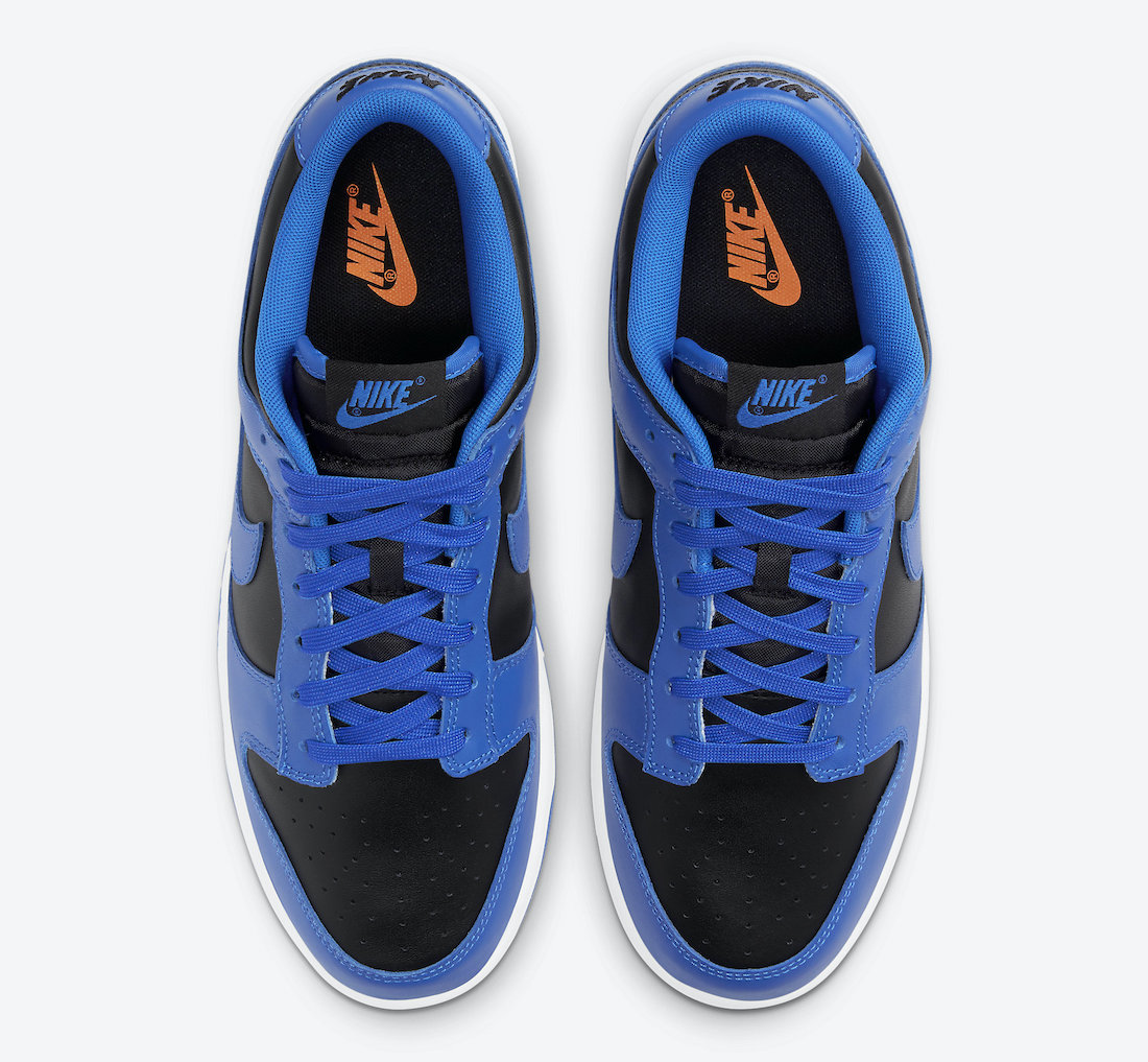Nike Dunk Low Retro Black Hyper Cobalt (2021) DD1391-001
