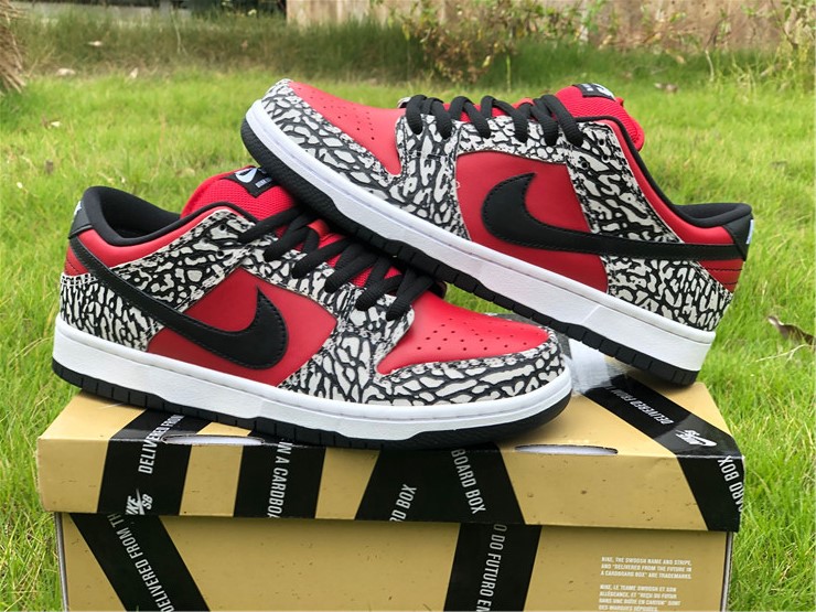 nike sb dunk low S*p*e red cement 313170-600