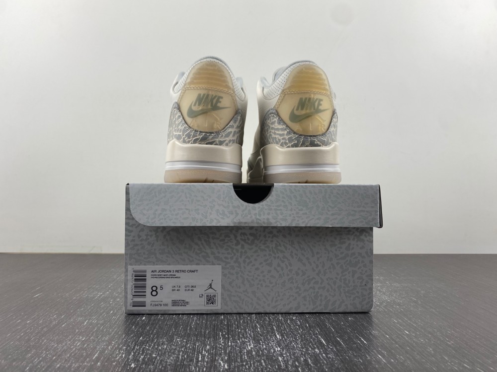 Air Jordan 3 Retro Craft Ivory FJ9479-100