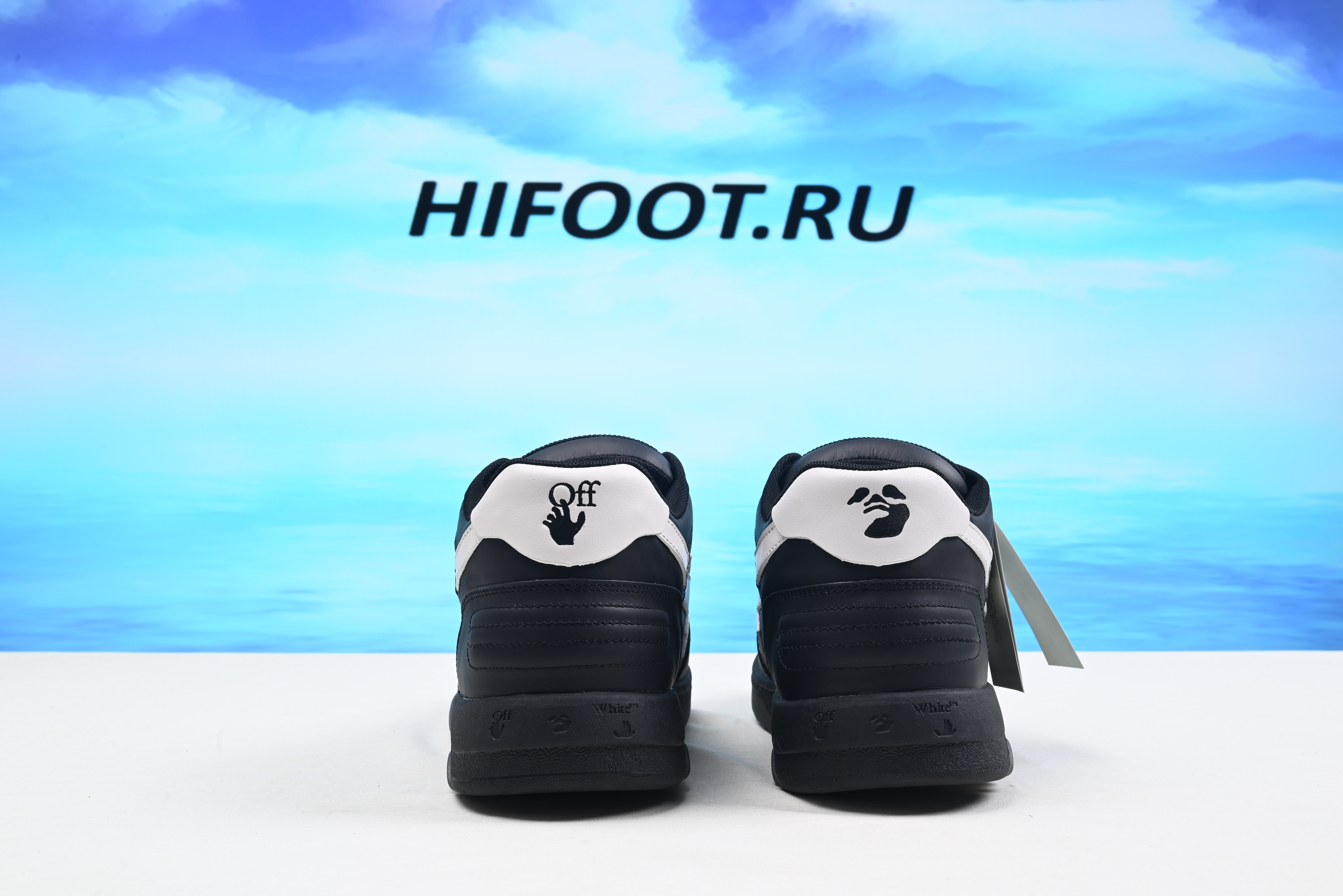 OFF-WHITE Out of Office Black White OMIA189R21LEA0011001