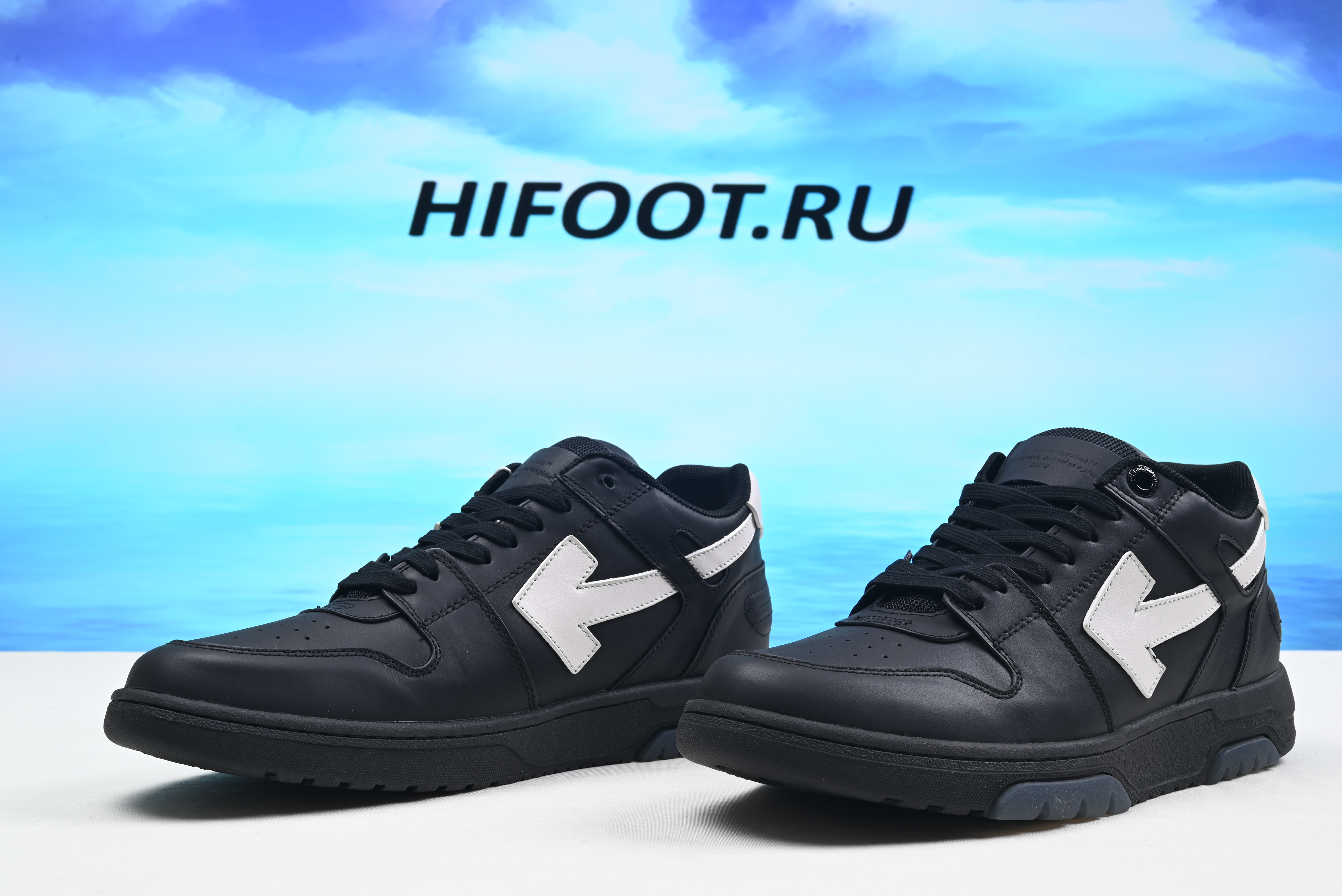 OFF-WHITE Out of Office Black White OMIA189R21LEA0011001