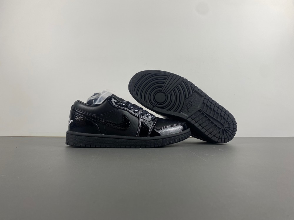 Jordan 1 Low SE Patent Elephant Black HJ7743-010