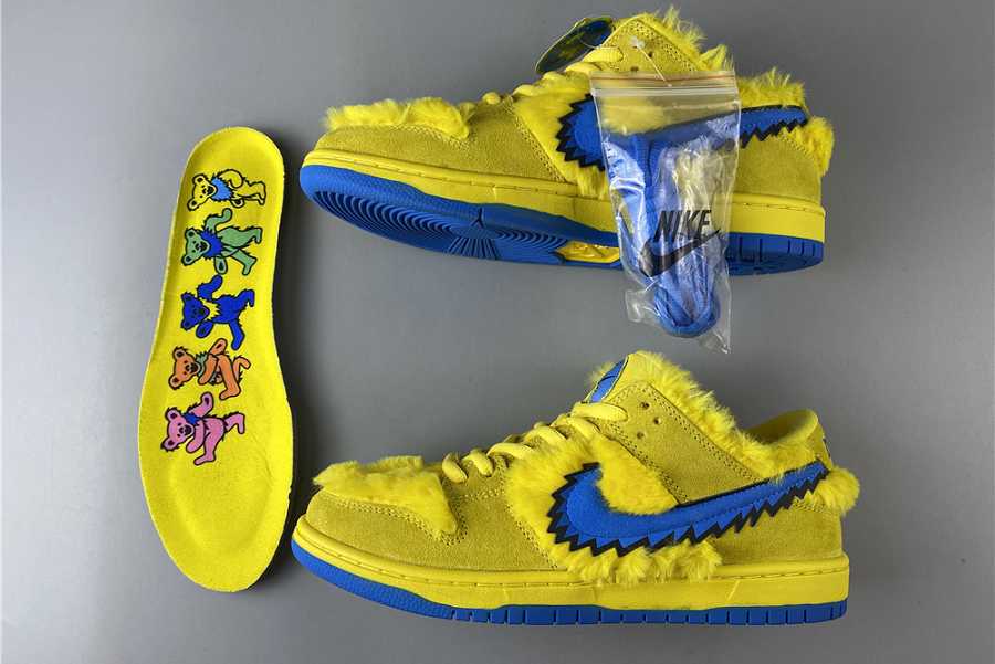 Nike SB Dunk Low Grateful Dead Bears Opti Yellow CJ5378-700